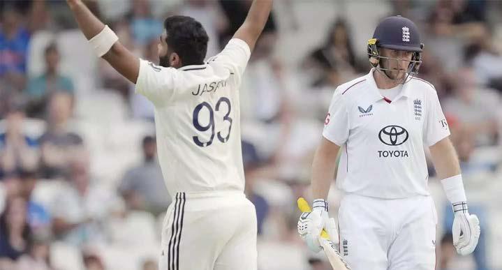 ஜோ ரூட்டை அதிகமுறை வீழ்த்திய 2-வது வீரர்: ஹசில்வுட் சாதனையை சமன் செய்த பும்ரா