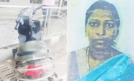 சரக்கு வாகனம் மோதி மோட்டார் சைக்கிளில் சென்ற பெண் உயிரிழப்பு