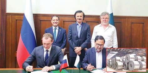 எஃகு ஆலை திட்டத்தை மீண்டும் தொடங்க பாகிஸ்தான்- ரஷியா இடையே ஒப்பந்தம்