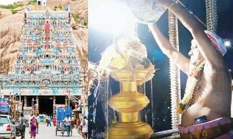திருப்பரங்குன்றம் முருகன் கோவில் கும்பாபிஷேகம் கோலாகலமாக நடைபெற்றது