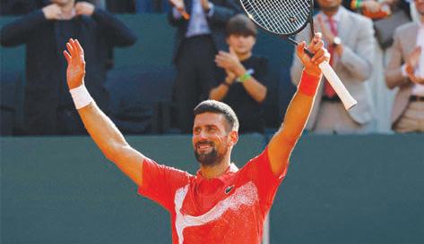 ஜெனீவா ஓபன் டென்னிஸ்: ஜோகோவிச் இறுதிப்போட்டிக்கு முன்னேற்றம்