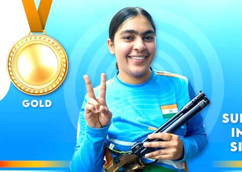 உலகக் கோப்பை துப்பாக்கி சுடுதல்: தங்கம் வென்றார் இந்திய வீராங்கனை சுருச்சி