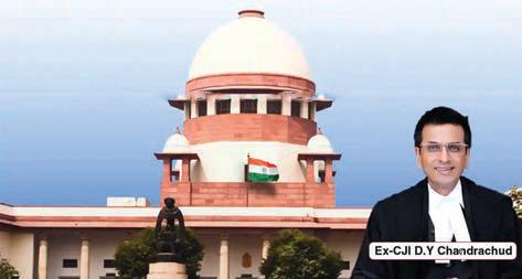 அரசு பங்களாவை சந்திரசூட் காலி செய்ய கோரி மத்திய அரசுக்கு உச்ச நீதிமன்றம் கடிதம்