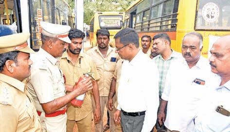பள்ளிக்கல்வி வாகனங்கள் கூட்டுக்குழு ஆய்வு
