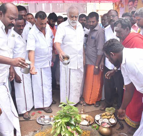 திண்டுக்கல் ஆத்தூர் தொகுதியில் ரூ.3.80 கோடியில் புதிய சமுதாயக்கூடங்கள் அமைப்பதற்கான கட்டுமான பணிகள்
