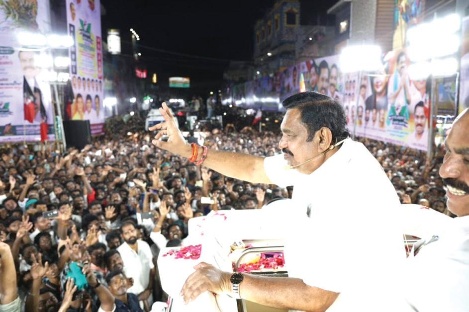 விவசாயிகளின் குறைகளை போக்குவோம்: நாகையில் எடப்பாடி பழனிசாமி பேச்சு