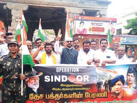 மதுரை திருப்பரங்குன்றத்தில் பா.ஜ.க.வினர் யாத்திரை