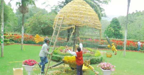 குன்னூர் கண்காட்சிக்கு வைக்கப்பட்ட 4 டன் பழங்கள் அகற்றும் பணி தீவிரம்