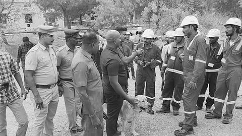 பெட்ரோல் சேமிப்புக் கிடங்கில் வெடிகுண்டு சோதனை ஒத்திகை