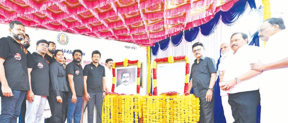 மொழிப்போர் தியாகிகள் தாளமுத்து-நடராசன் சிலைகளை திறந்து வைத்தார் முதலமைச்சர் மு.க. ஸ்டாலின்