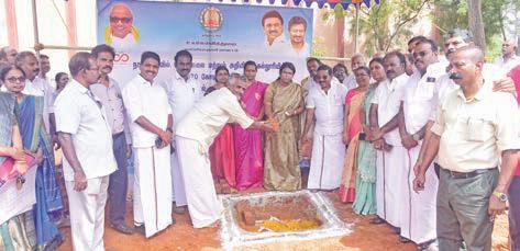 முதல்-அமைச்சர் காணொலி காட்சி வாயிலாக கோணம் அரசு கலை அறிவியல் கல்லூரியில் புதிய கட்டிடத்திற்கு அடிக்கல் நாட்டினர்
