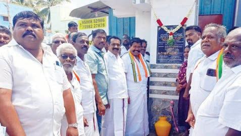 தென்காசி சிந்தாமணியில் புதிய குடிநீர் தொட்டி: எஸ்.பழனிநாடார் எம்.எல்.ஏ. திறந்து வைத்தார்