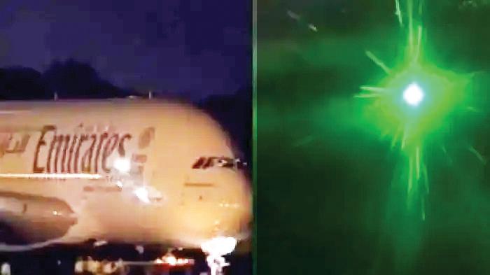 சென்னையில் விமானம் மீது பட்ட லேசர் ஒளியால் பரபரப்பு