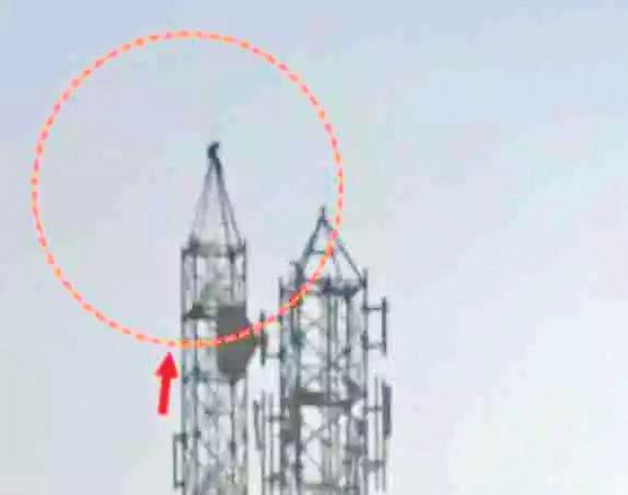 திருமணம் செய்து வைக்ககோரி செல்போன் டவர் உச்சியில் ஏறி இளைஞர் போராட்டம்