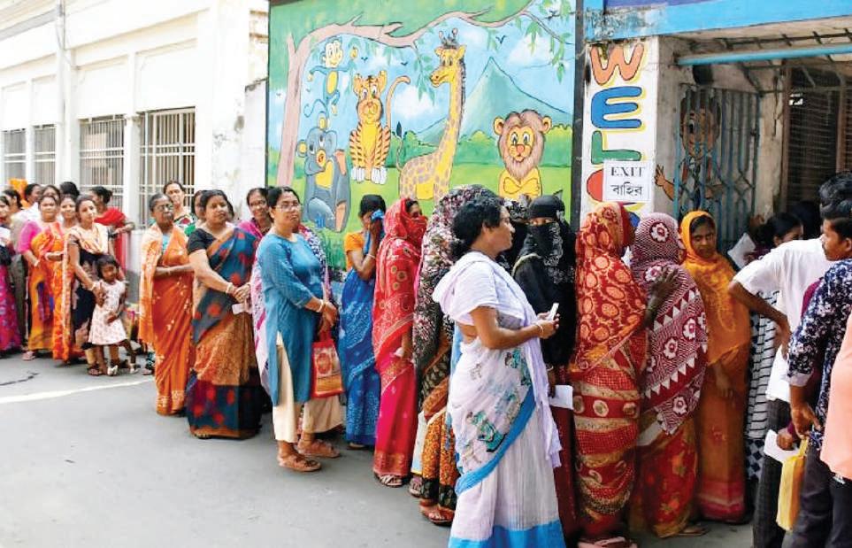 மேற்கு வங்கத்தில் 93 சதவீத வாக்குப்பதிவு