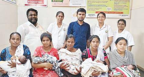 காளையர் அரசு ஆரம்ப சுகாதார நிலையத்தில் ஒரே நாளில் 5 கர்ப்பிணிகளுக்கு சுகப்பிரசவம்