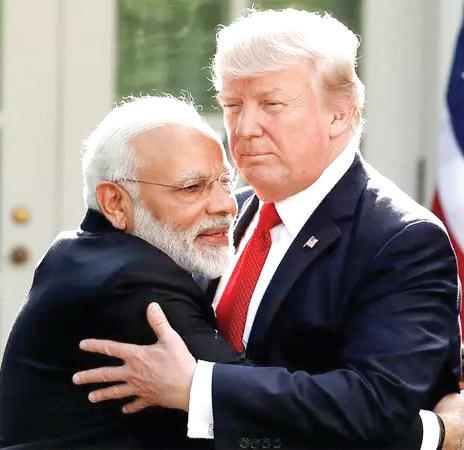 அமெரிக்க அதிபர் டிரம்புடன் பிரதமர் மோடி பேச்சு