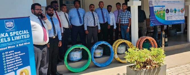 Lanka Special Steels launches new range of GI and barbed wire