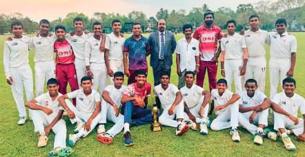 Vidyaloka fightback to win Under 19 Division II Tier 'B' cricket title