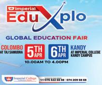 ‘Imperial EduXplo 2025’ global education fair on 5th and 6th April in Colombo and Kandy