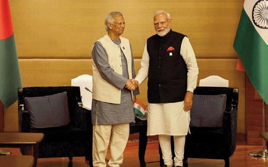 Modi holds first meeting with Yunus in Bangkok