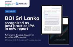 BOI benchmarked for promoting Gender Equity and Women’s Empowerment among investment promotion agencies worldwide