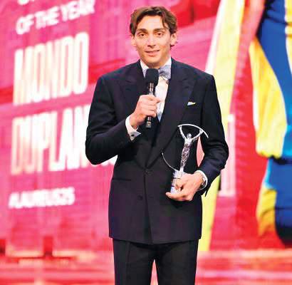 Duplantis wins Laureus World Sportsman of the Year Award