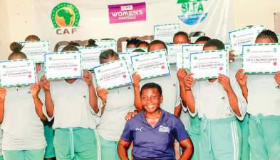 Female prisoners becoming football coaches in Sierra Leone