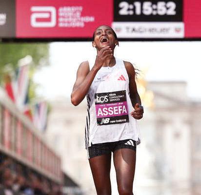 Assefa breaks women-only world marathon record