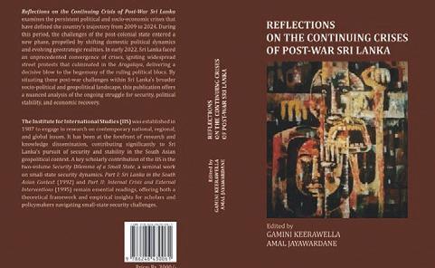 'Reflections on the Continuing Crises of Post-War Sri Lanka' launched at BCIS