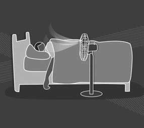 Sleeping with fans, aircons on