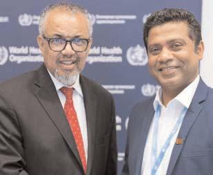 SL invites WHO Director General to visit Colombo in conjunction with South Asia Regional conference in October