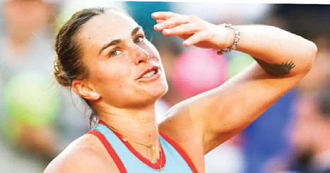 Sabalenka surges into third round after slow start