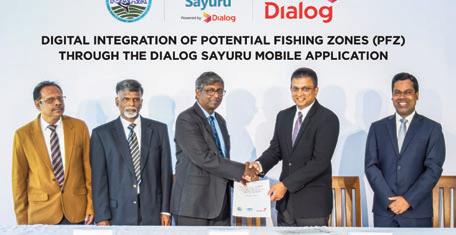 Dialog and NARA enable fishermen locate potential fishing zones via Sayuru App
