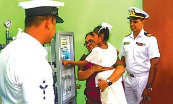 Navy opens four RO systems to deliver safe drinking water to families in A'pura