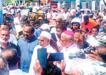 Protest in Mannar against Environmentally destructive development projects