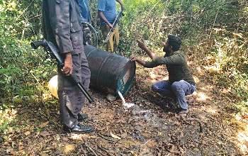 Illicit liquor distilleries raided in Udawalawe National Park: Wildlife Dept. intensifies investigations