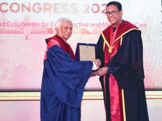Prof. Lamabadusuriya honoured with lifetime achievement award and induction into Hall of Fame of College of Paediatricians
