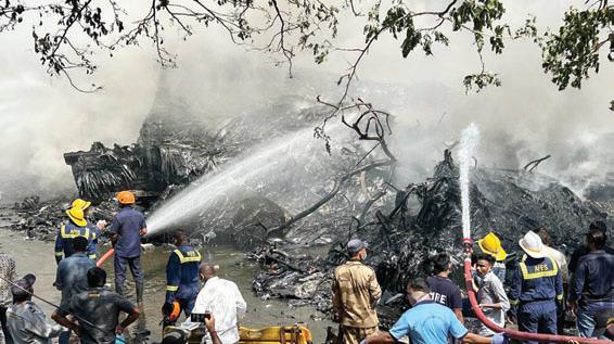 Air India Dreamliner with 242 people on board crashes, all feared dead