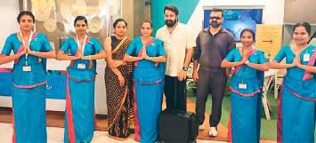 South Indian cinema idols here for a 'shoot'