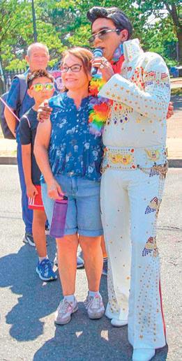 Doing the Presley scene in style...