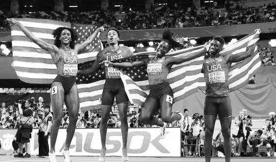 USA retains world title with dominant mixed 4x400m display in Tokyo