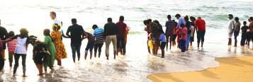 Softlogic GLOMARK marks International Children’s Day with beach outing for Ratmalana Deaf & Blind School children