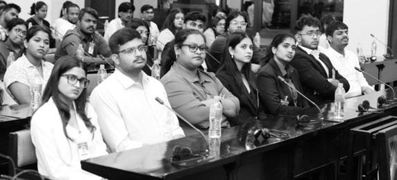 Group of Indo-Sri Lankan law students visits Parliament
