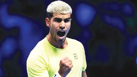 'Motivated' Alcaraz beats De Minaur at ATP Finals