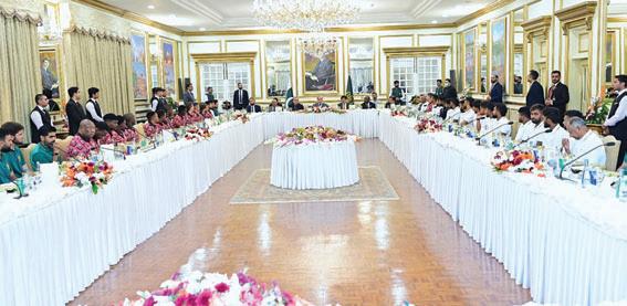 Prime Minister of Pakistan hosts Lunch for Sri Lanka, Zimbabwe and Pakistan cricket teams