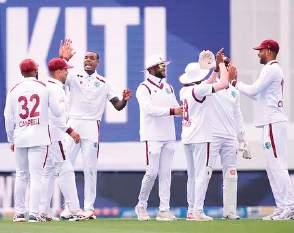Pacers give West Indies strong start on rain-hit Day 1