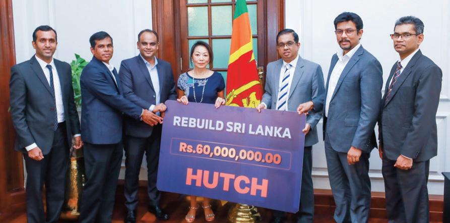 HUTCH joins nation’s rebuild effort with Rs.60 million contribution to ‘Rebuild Sri Lanka’ Fund