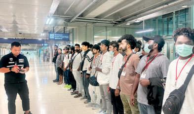 Sri Lankans rescued from cybercrime centers in Myanmar repatriated