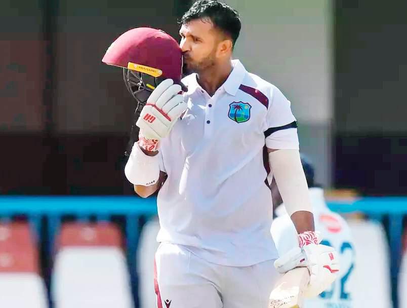 Amir Jangoo's double ton, Roston Chase's 194 put WI on top
